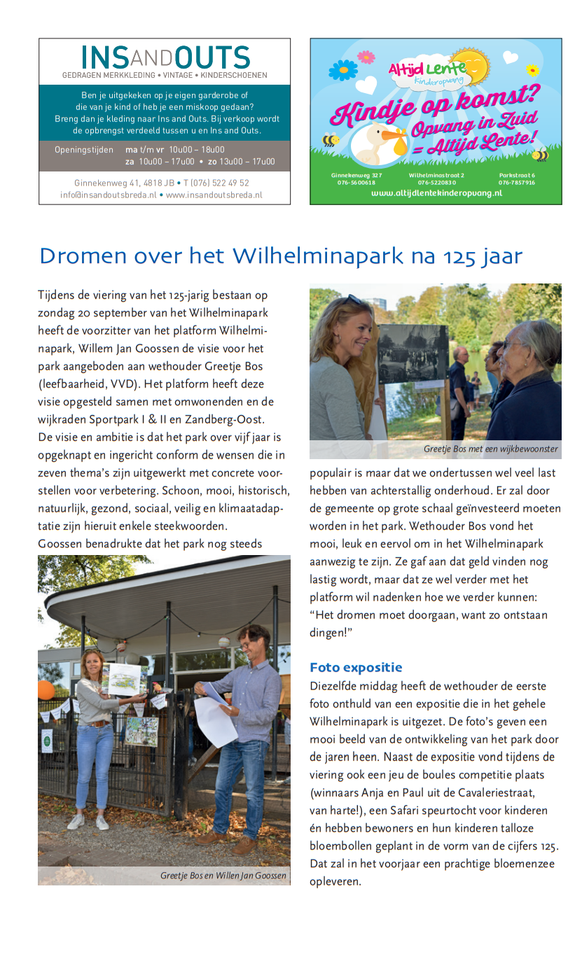 Dromen over het Wilhelminapark